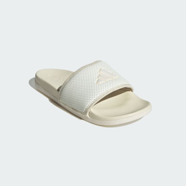 White Adilette Comfort Slides