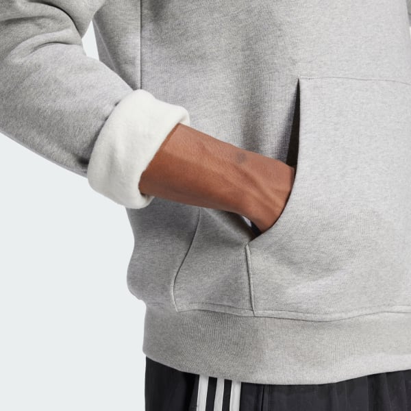adidas Trefoil Essentials Hoodie - Grey | Free Shipping with