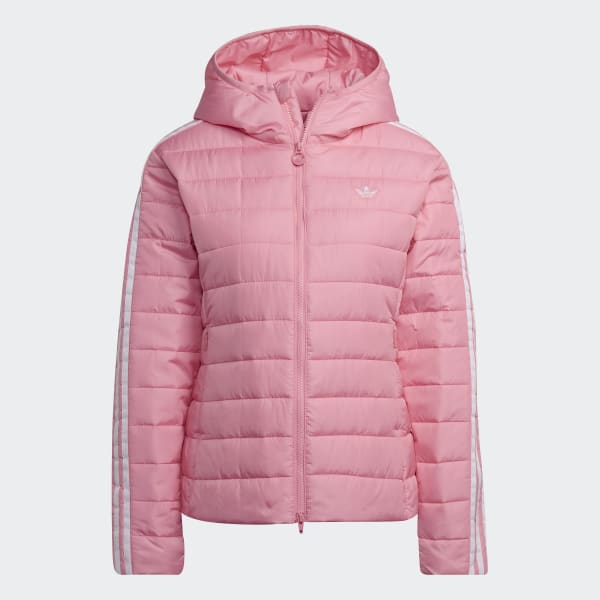 adidas Chamarra Ajustada Premium con Gorro Rosa adidas Mexico