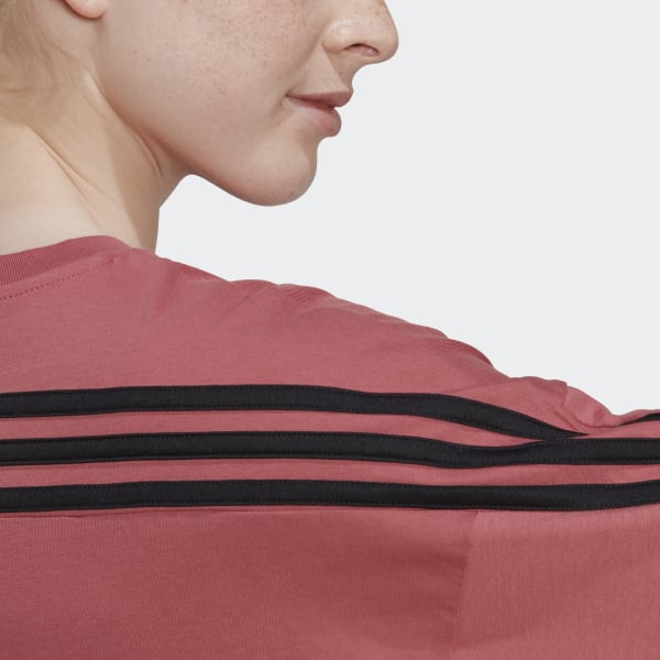 Rouge T-shirt adidas Sportswear Future Icons 3-Stripes M1090