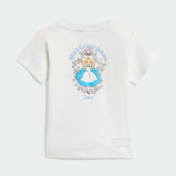 สีขาว เสื้อยืดและกางเกงขาสั้น ADIDAS DISNEY
