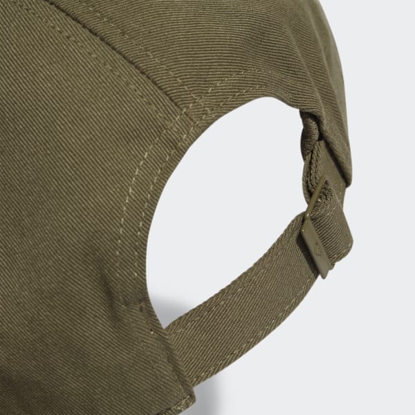 Green 3-Stripes Cotton Twill Baseball Cap