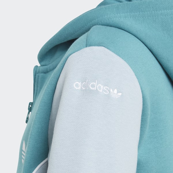 adidas Adicolor Half-Zip Hoodie Turquoise adidas Thailand