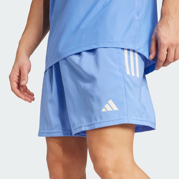 adidas Own The Run Shorts - Blue | Free Shipping with