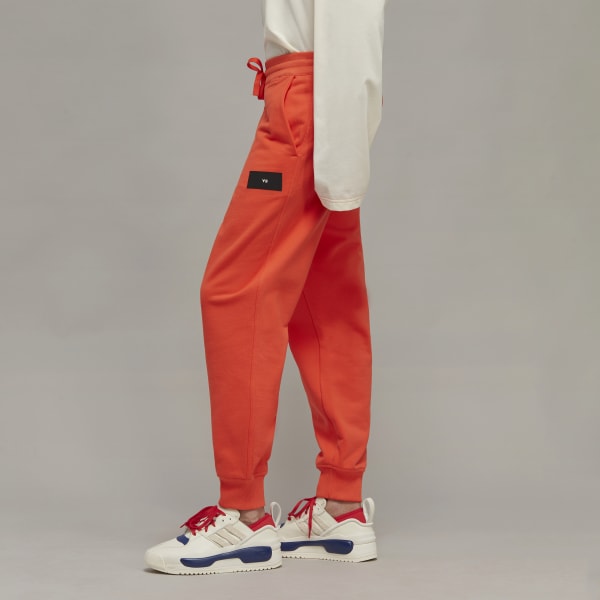 adidas Y-3 Organic Cotton Terry Cuffed Pants - Red | Men's Lifestyle ...