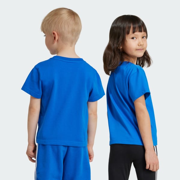 Blue Adicolor Trefoil Tee Kids