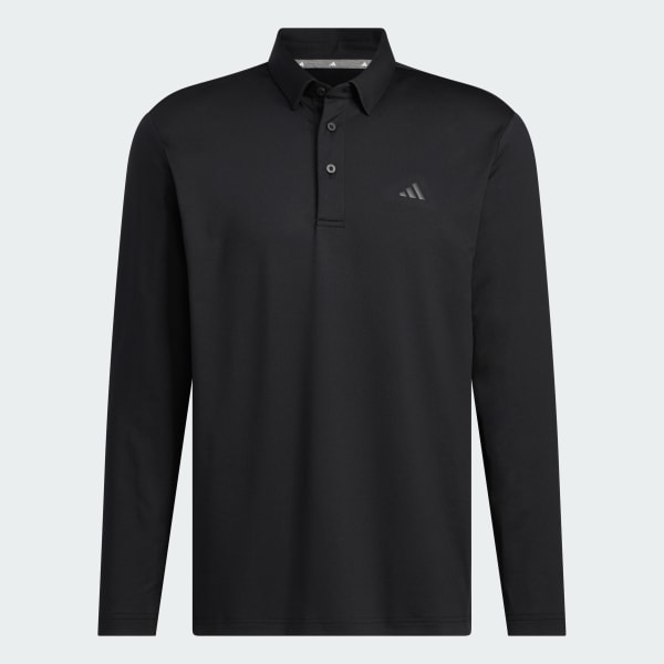 สีดำ เสื้อโปโลแขนยาว