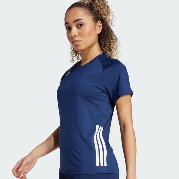 adidas HILO Short Sleeve Volleyball Jersey - Blue | Free