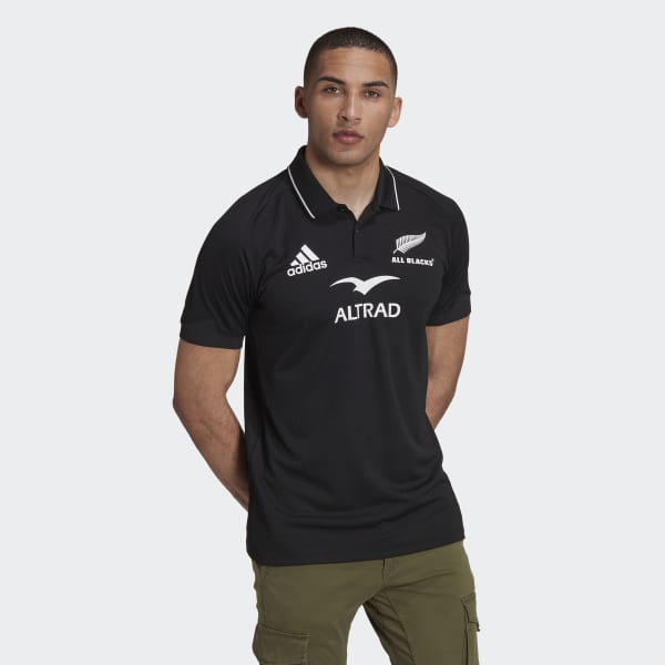 Svart All Blacks Rugby Home Polo Shirt