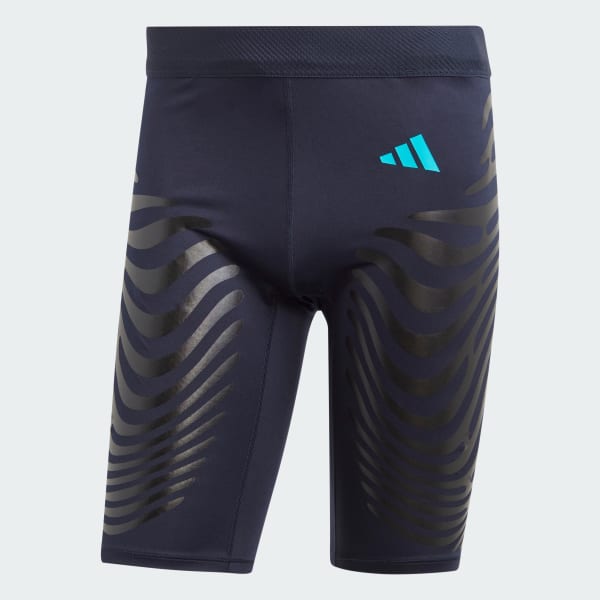 Azul Mallas Cortas de Running Adizero Control