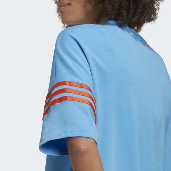 Blauw Adicolor Neuclassics T-shirtjurk CZ044