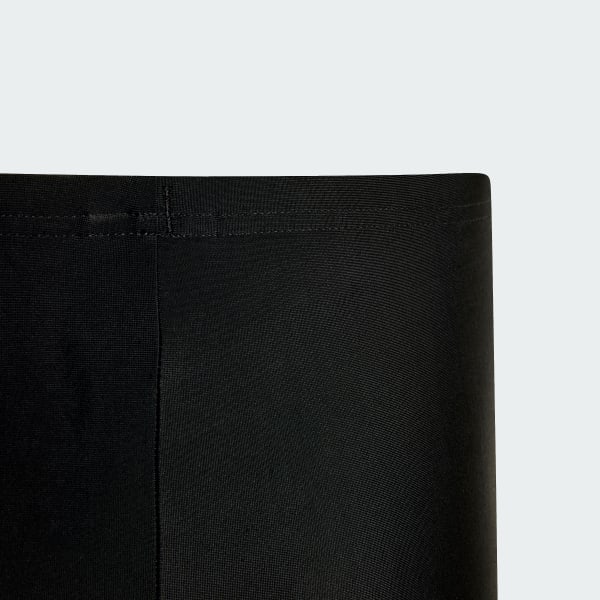 Schwarz 3-Streifen Kids Boxer-Badehose