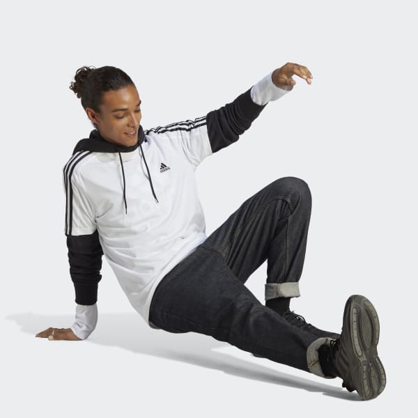 Blanc T-shirt à 3 bandes en jersey Essentials