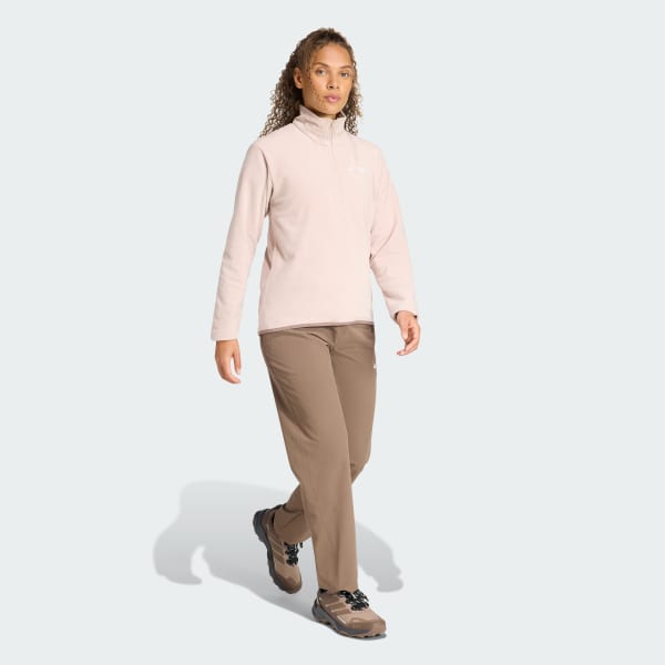 Brown Multi Essentials 1/2 Zip Fleece Jacket