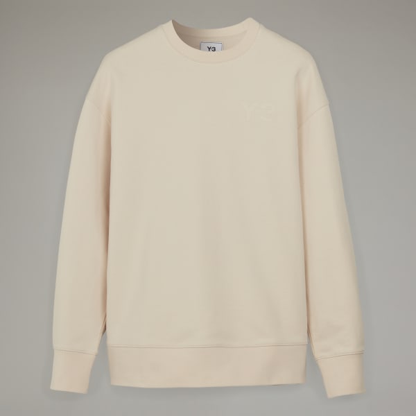 adidas Y-3 Classic Chest Logo Crew Sweatshirt - Beige | Men's