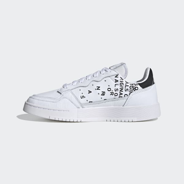tênis couro adidas originals supercourt branco