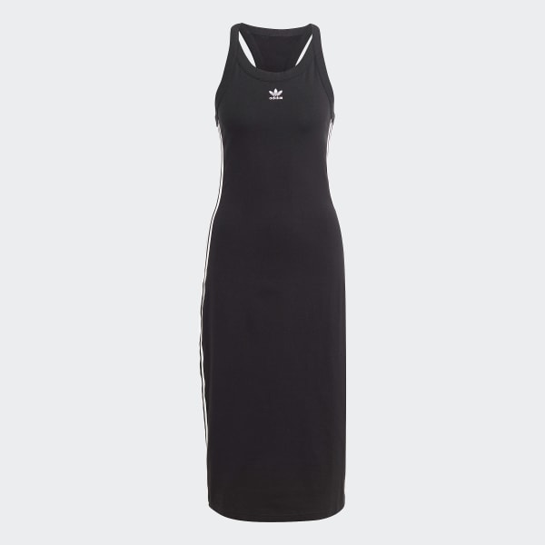 adidas Adicolor Classics 3-Stripes Long Tank Dress - Black | Women's ...