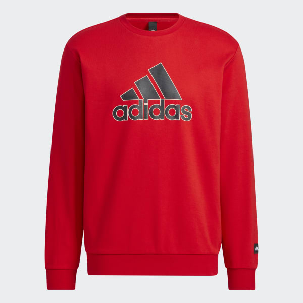 Adidas graphic crew neck sweatshirt outlet