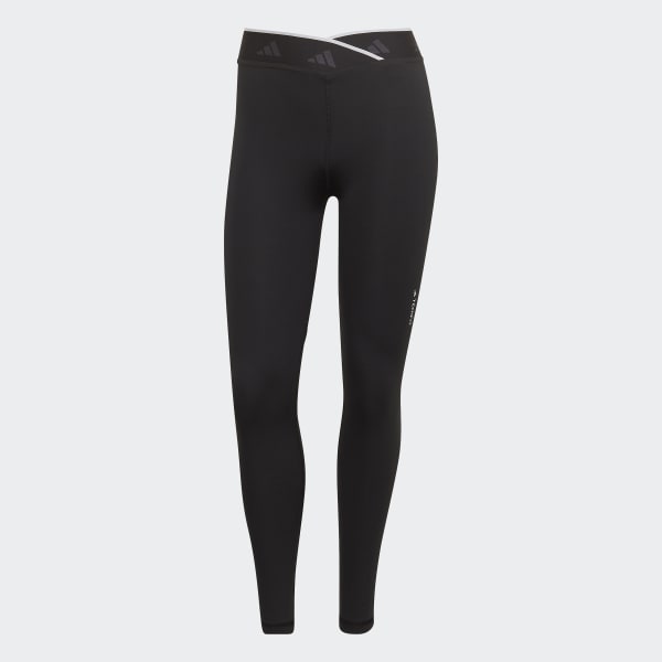 Black Techfit V-Shaped Elastic 7/8 Tights N0841