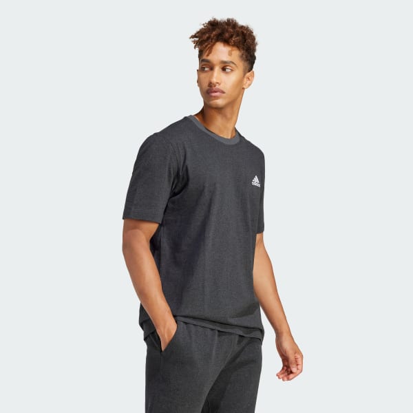 Black Seasonal Essentials Mélange Tee