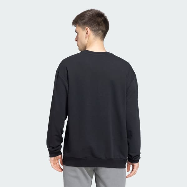 Black Bold Logo Crew Sweatshirt