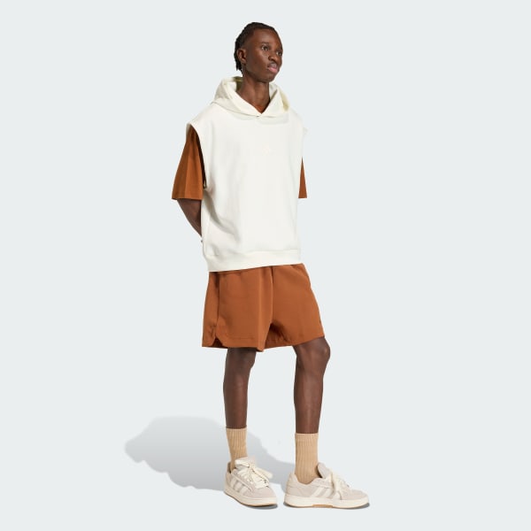 White SOFT LUX HOODED VEST