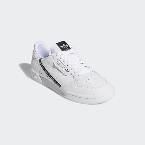 adidas continental 80 white and black