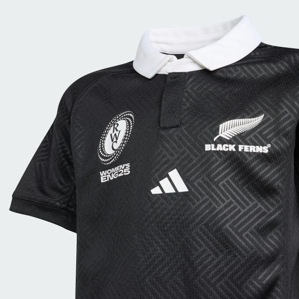 Black Black Ferns Home Jersey Kids
