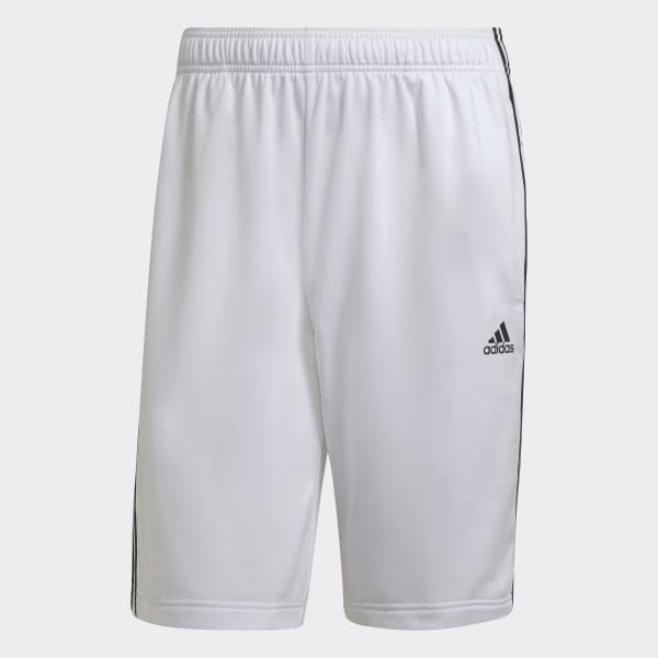 Hvit Essentials Warm-Up 3-Stripes Shorts