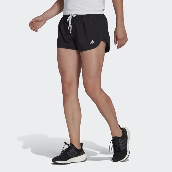 adidas Originals Adicolor polyester 3 stripe shorter shorts in black | ASOS