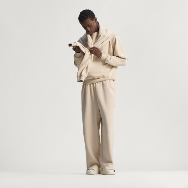 adidas SOFT LUX STRAIGHT LEG PANTS - Beige | Free Shipping with