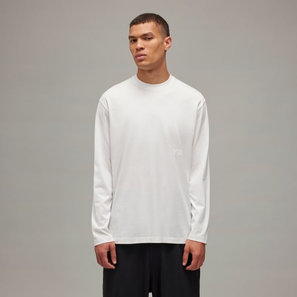 Wit Y-3 Long Sleeve Tee