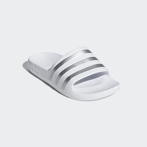 Blanco Sandalias adilette Aqua