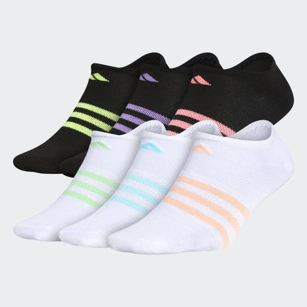 🧦 Girls' adidas Superlite No-Show Socks 6 Pairs - Multicolor | EW0778 ...