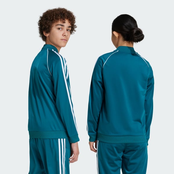 Turquoise Adicolor SST Track Top Kids