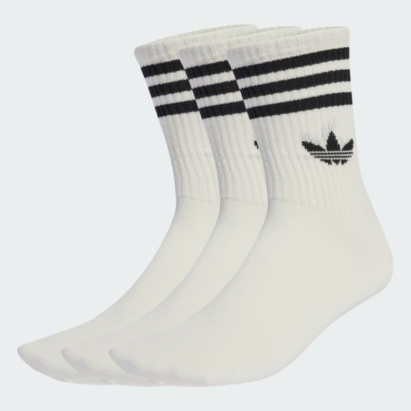 Blanco Calcetines clásicos 3 bandas