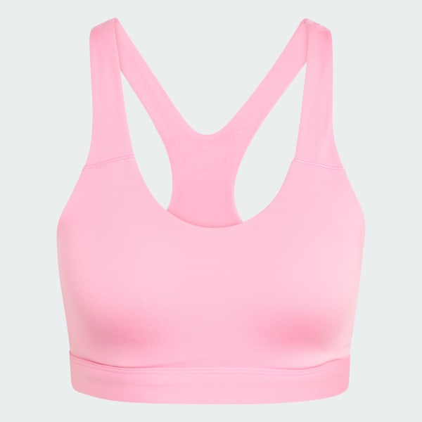 Rosa Top Esportivo Suporte Alto Optime Essentials Workout