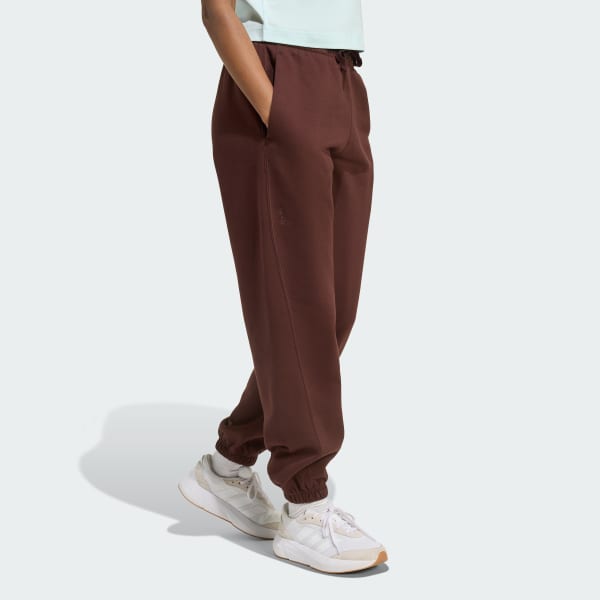 Brown ALL SZN Fleece Loose Pants