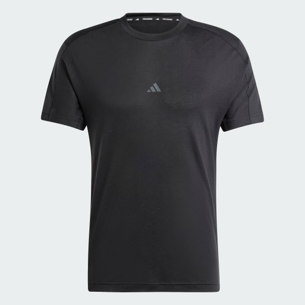 Negro Camiseta de Entrenamiento Yoga Premium