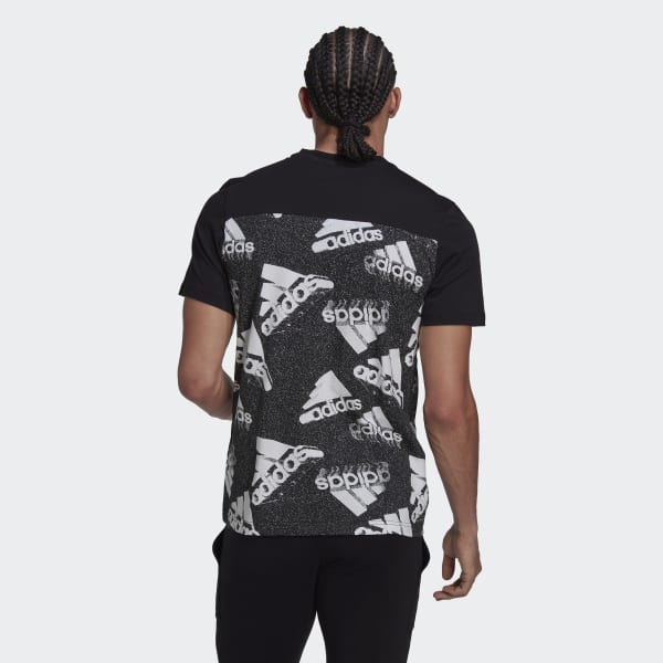 Negro Polo Essentials BrandLove Logo TF455