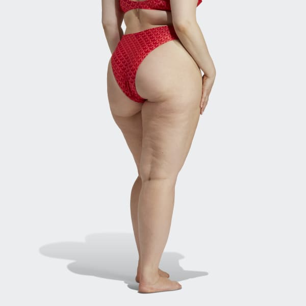 Rot Originals Monogram Bikinihose – Große Größen
