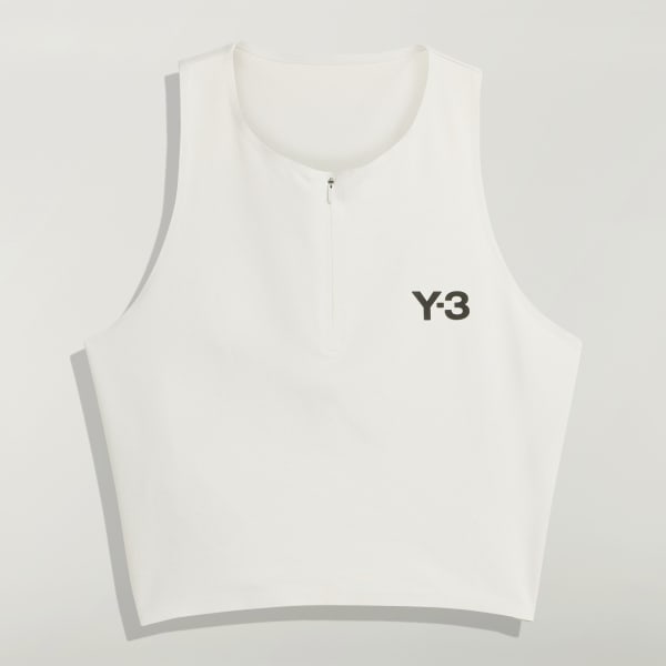adidas Y-3 Tennis Pro Cropped Tank Top - Grey | Free Shipping with