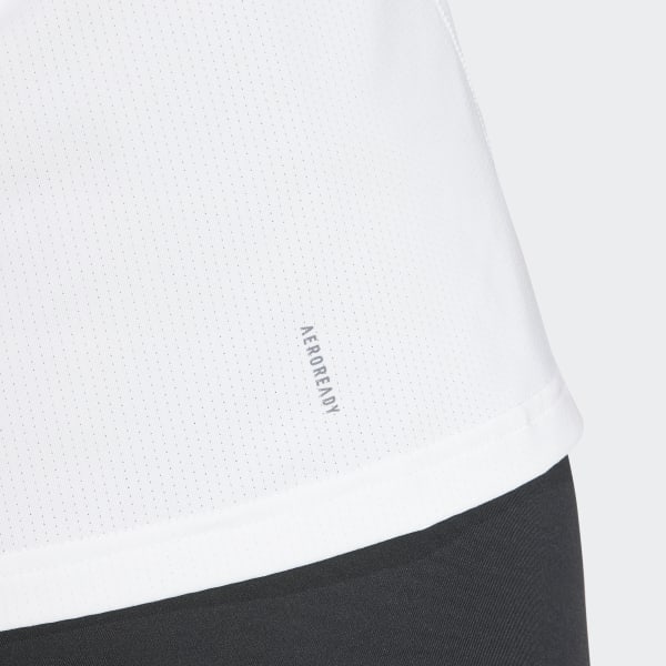 アディダス Designed for Training タンクトップ - ホワイト