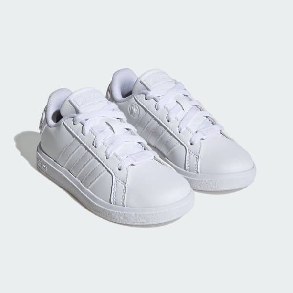 White ADIDAS STAR WARS GRAND COURT 2.0 SHOES KIDS