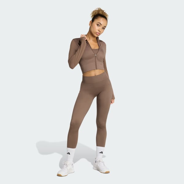 Bruin Workout Essentials Knit Jack met Lange Ritssluiting