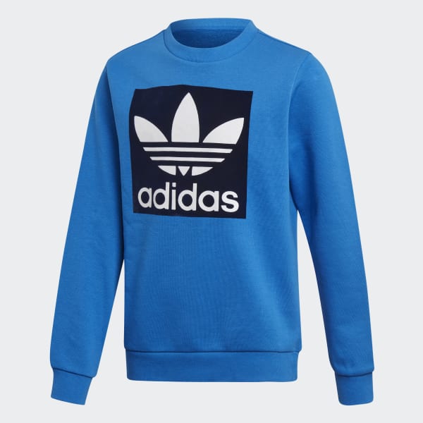 adidas Trefoil Crew Sweatshirt - Blue 