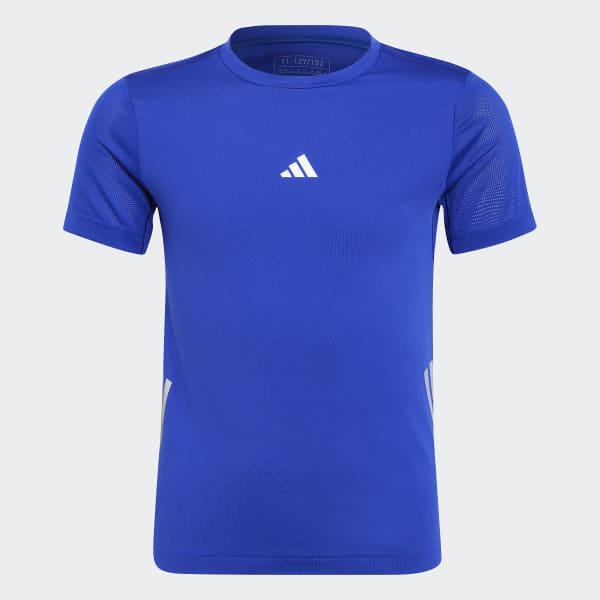 Niebieski Running AEROREADY 3-Stripes Tee