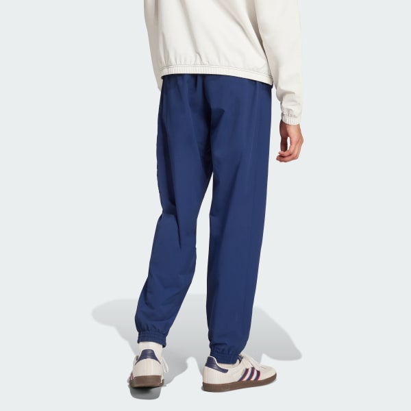 Blue Cuffed Cargo Trousers