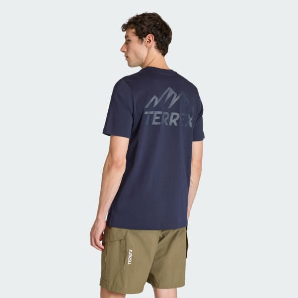 Blau TERREX MOUNTAIN GRAPHIC T-SHIRT