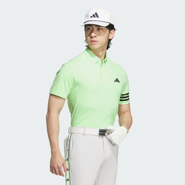 สีเขียว เสื้อโปโลแขนสั้น AEROREADY 3-Stripes